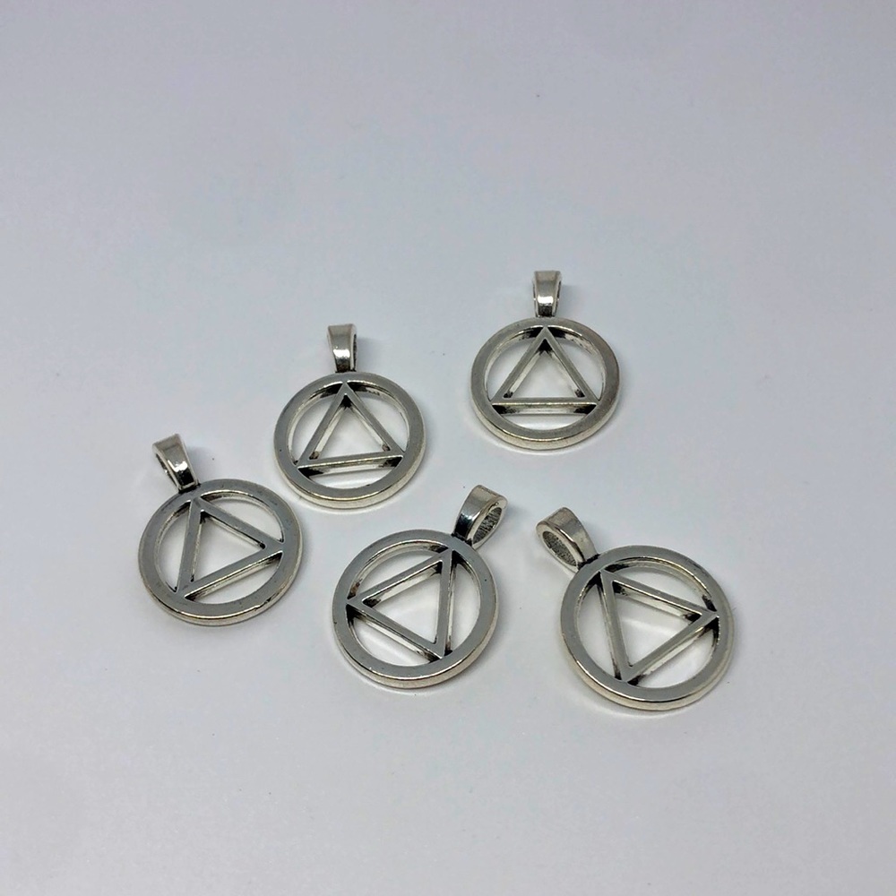 Alcoholics Anonymous pendants for jewelry making